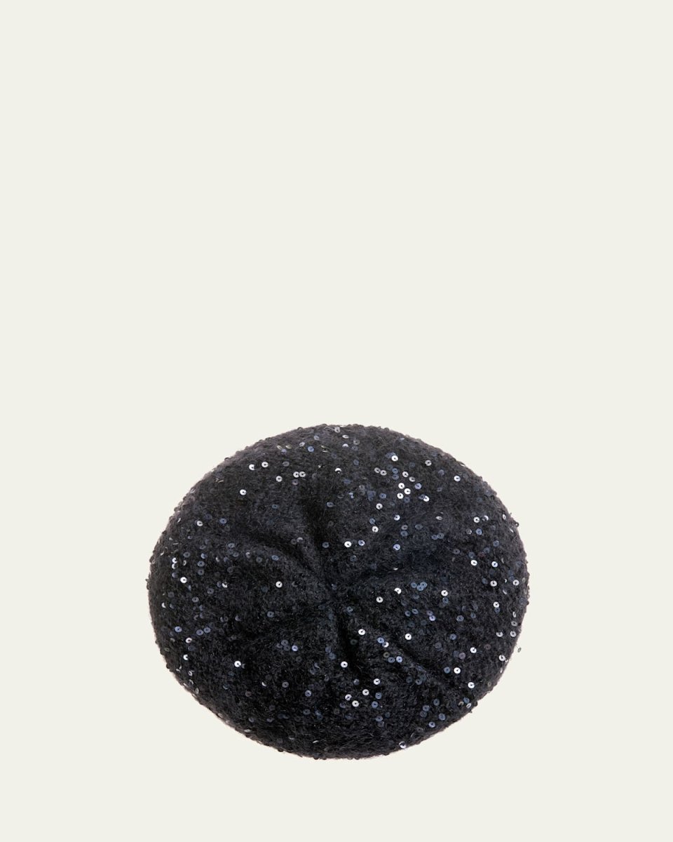 All-Over Sequin Knit Beanie
